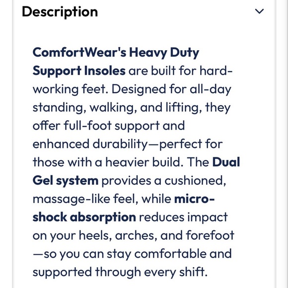 👟 Comfort Wear Unisex Memory-Sole Gel Sport Orthotic size Small - Picture 3 of 9